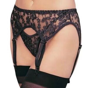 Lace Garter Belt With matching thong set.